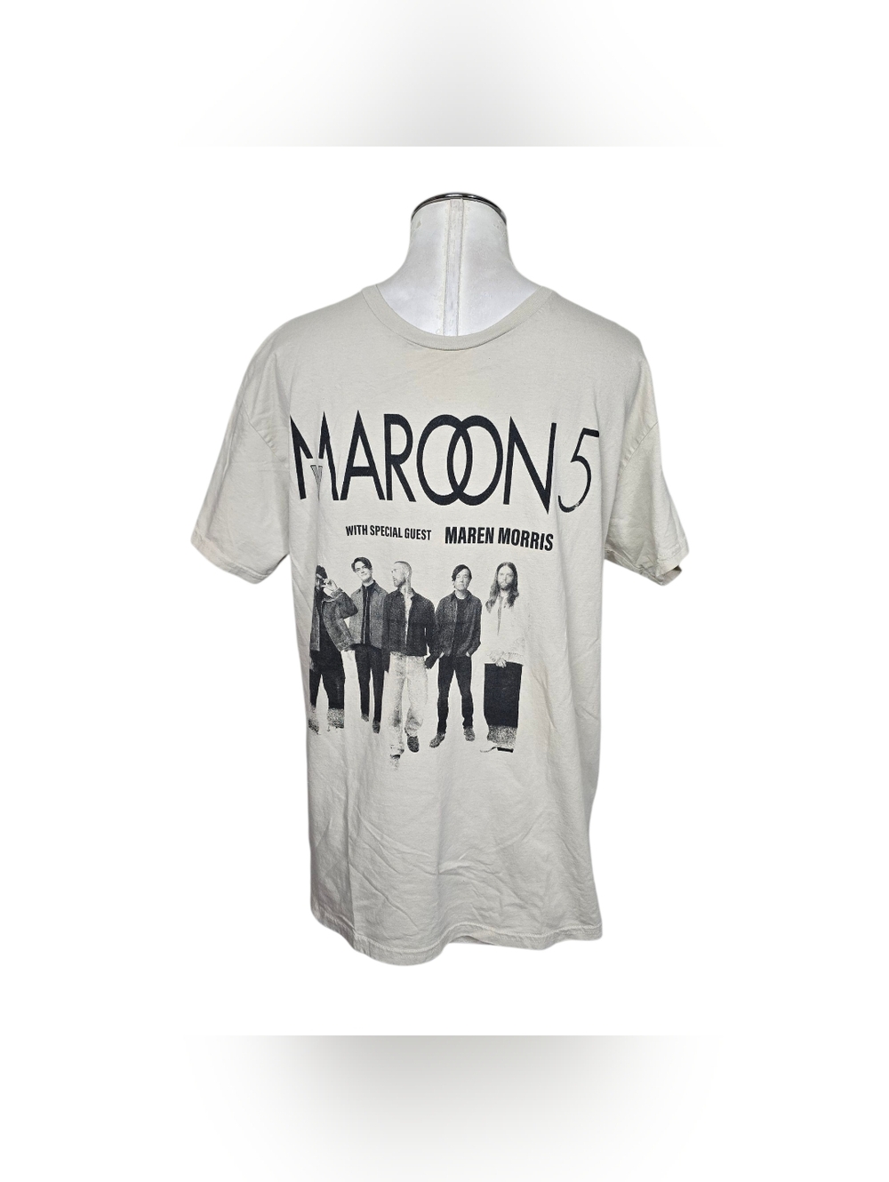 Maroon 5 Tour Shirt Maren Morris M Graphic Concert Tee Back Dates Short Sleeves